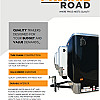Charcoal 2025 Prairie Road 7'x14' Sport Cargo Trailer Tandem Charcoal Ramp