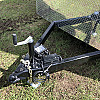 Black 2027 Prairie Road 7'x14' Cargo Trailer Tandem Black Barn Doors