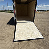 White 2025 Prairie Road 6'x12' Cargo Trailer Single Axle Ramp - V Nose  -
