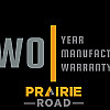 White 2026 Prairie Road 6'x12' Cargo Trailer Tandem Axle Barn Doors