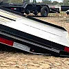 Black 2026 Double A 42' Pro Gooseneck Hiboy Flatdeck  Full Tilt Trailer