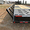 Black 2026 Double A 40' Pro Gooseneck Flatdeck Highboy Hay Hauling Trailer
