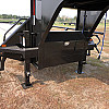 Black 2026 Double A 40' Pro Gooseneck Flatdeck Highboy Hay Hauling Trailer