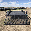 Black 2026 Rainbow Trailers 7'x14' Express Utility Trailer with Ramp Sides