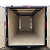 Black 2027 Prairie Road 7'x14' Cargo Trailer Tandem Black Barn Doors