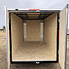 White 2026 Prairie Road 6'x12' Cargo Trailer Tandem Axle Barn Doors