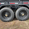 Black 2026 Double A 16' Pro Dump Trailer