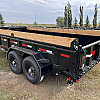 Black 2026 Double A 16' Pro Dump Trailer