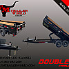 Black 2026 Double A 16' Pro Dump Trailer