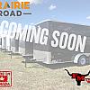 Black 2027 Prairie Road 7'x14' Cargo Trailer Tandem Black Barn Doors